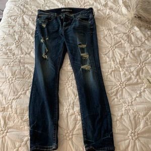 express mid rise jeans size 4 short